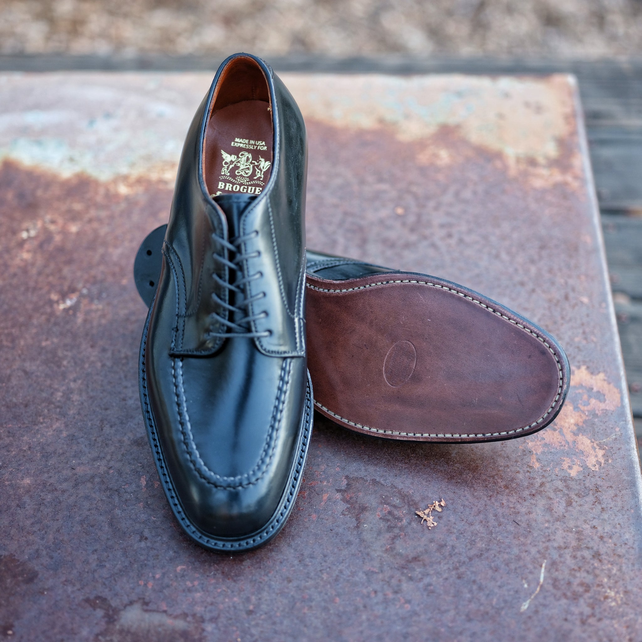 Alden オールデン 925 Norwegian Blucher 7B（7D） Alden 925 Dark Brown Calfskin Norwegian Front Blucher | Alden