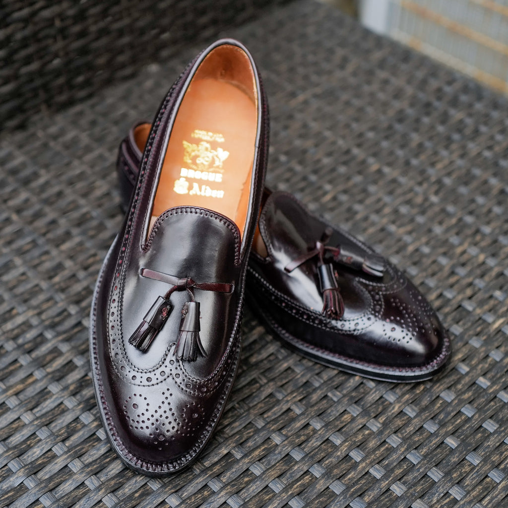Alden x Brogue Byron Long Wing Tassel Loafer