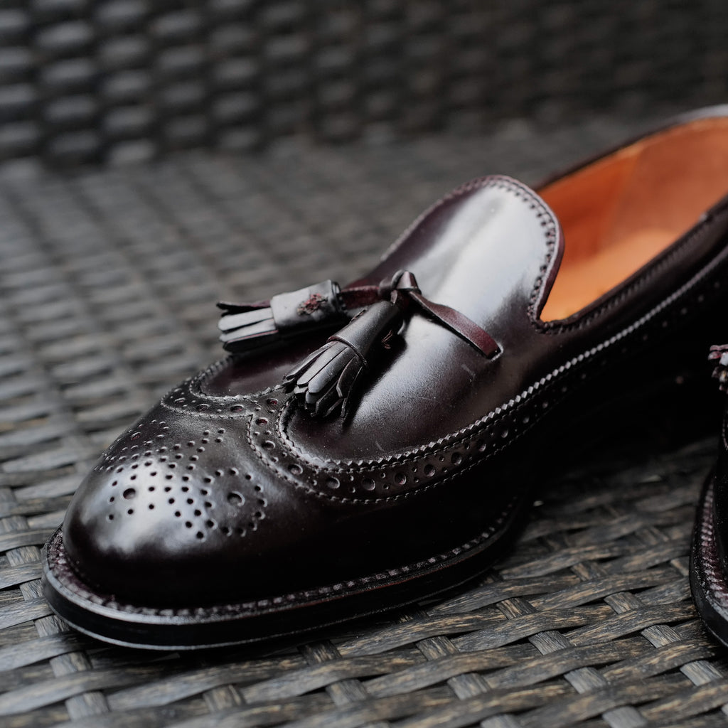Alden x Brogue Byron Long Wing Tassel Loafer