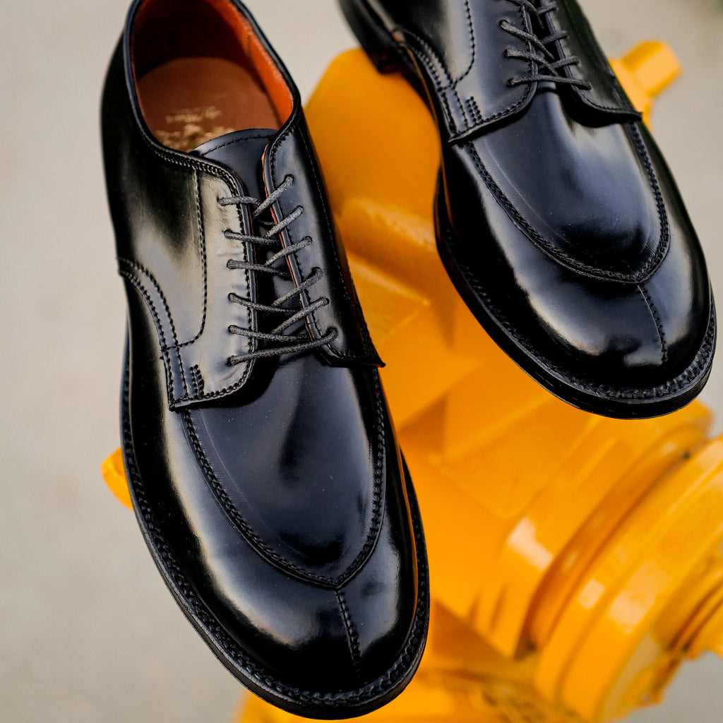 Alden x Brogue Kimura Algonquin Blucher (Black Shell)