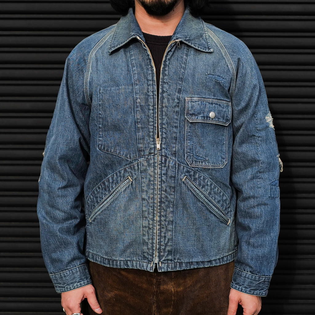 Old Joe - "Scar Face" Roll Collar Zip Jacket