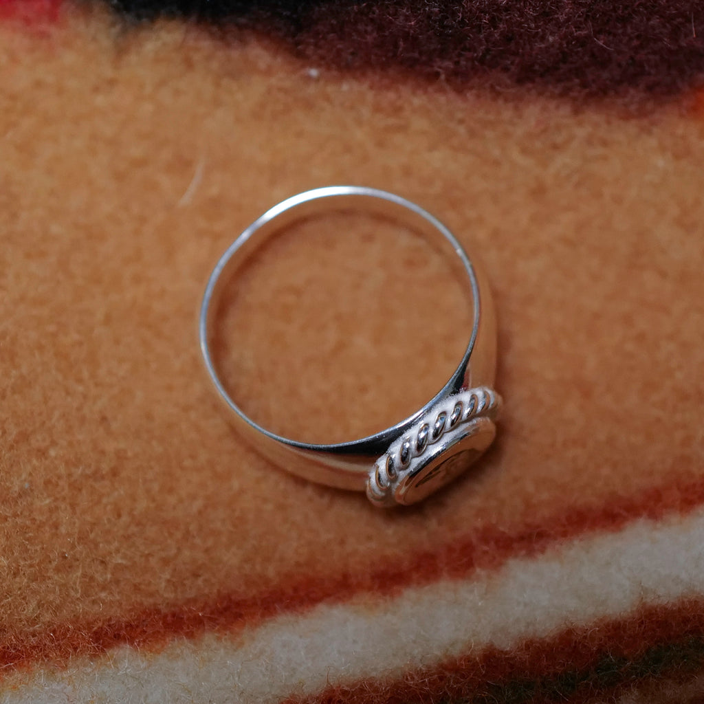 Larry Smith Eagle Head Stamp Ring