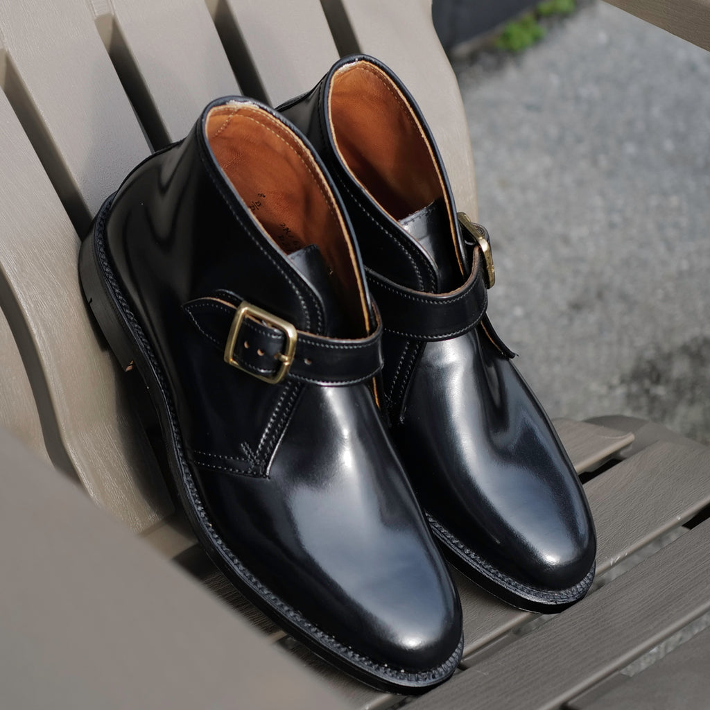 Alden x Brogue George Boot ( Black Shell )
