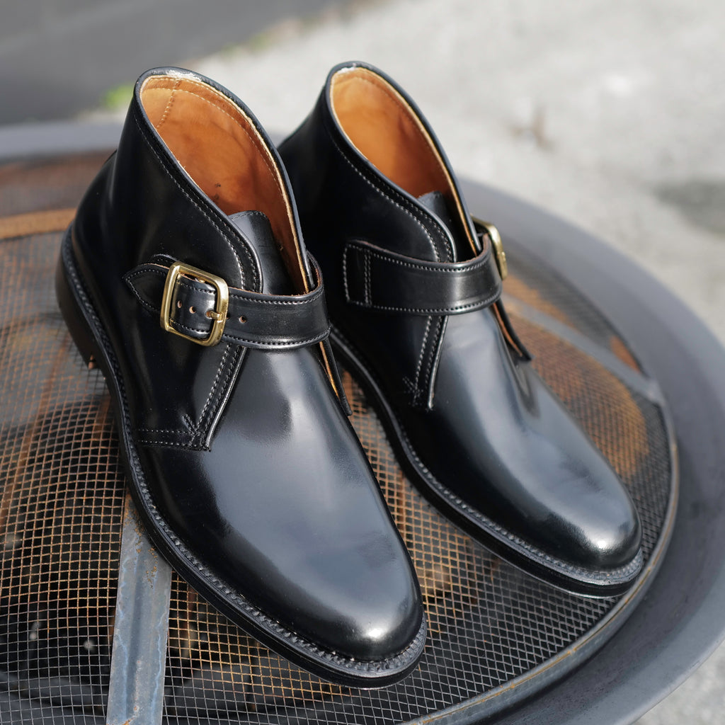 Alden x Brogue George Boot ( Black Shell )