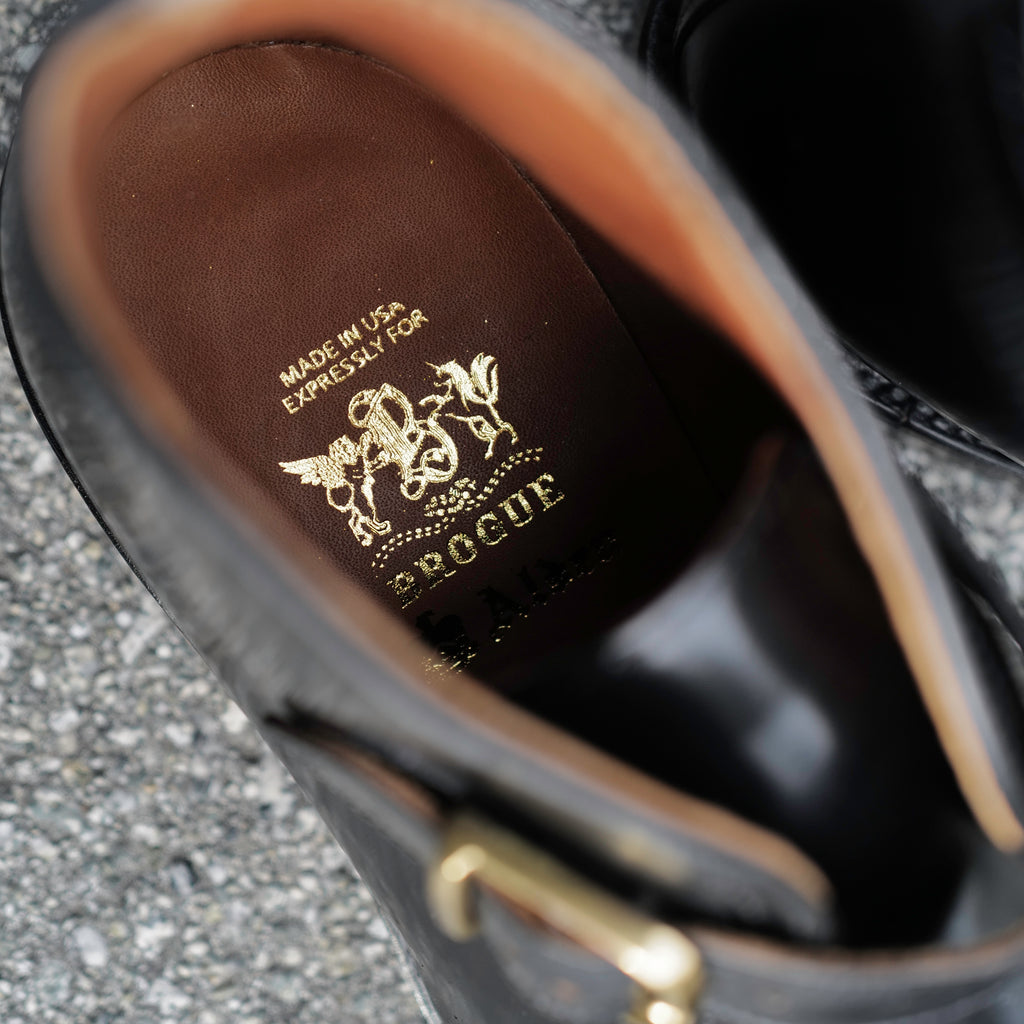 Alden x Brogue George Boot ( Black Shell )