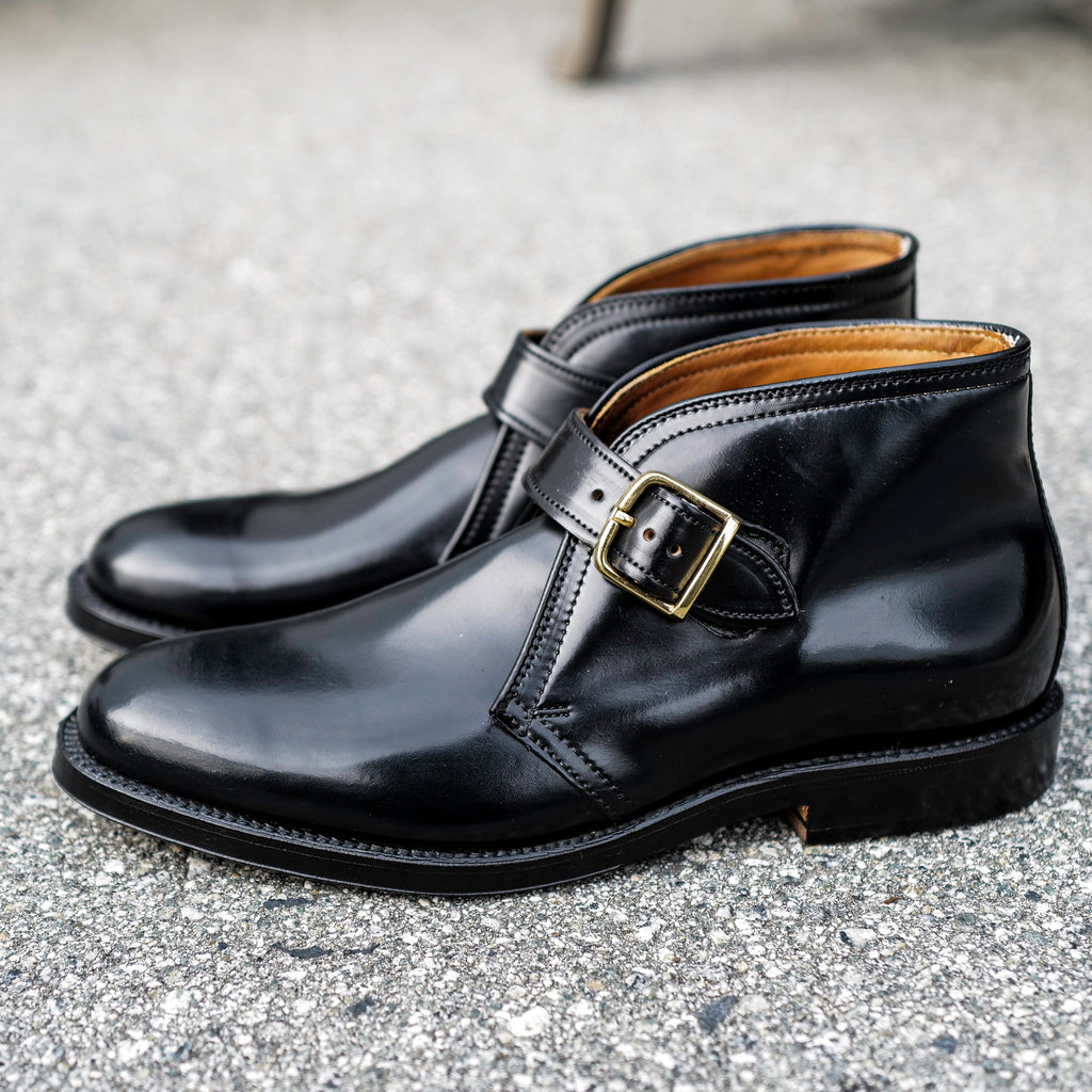 Alden x Brogue George Boot ( Black Shell )