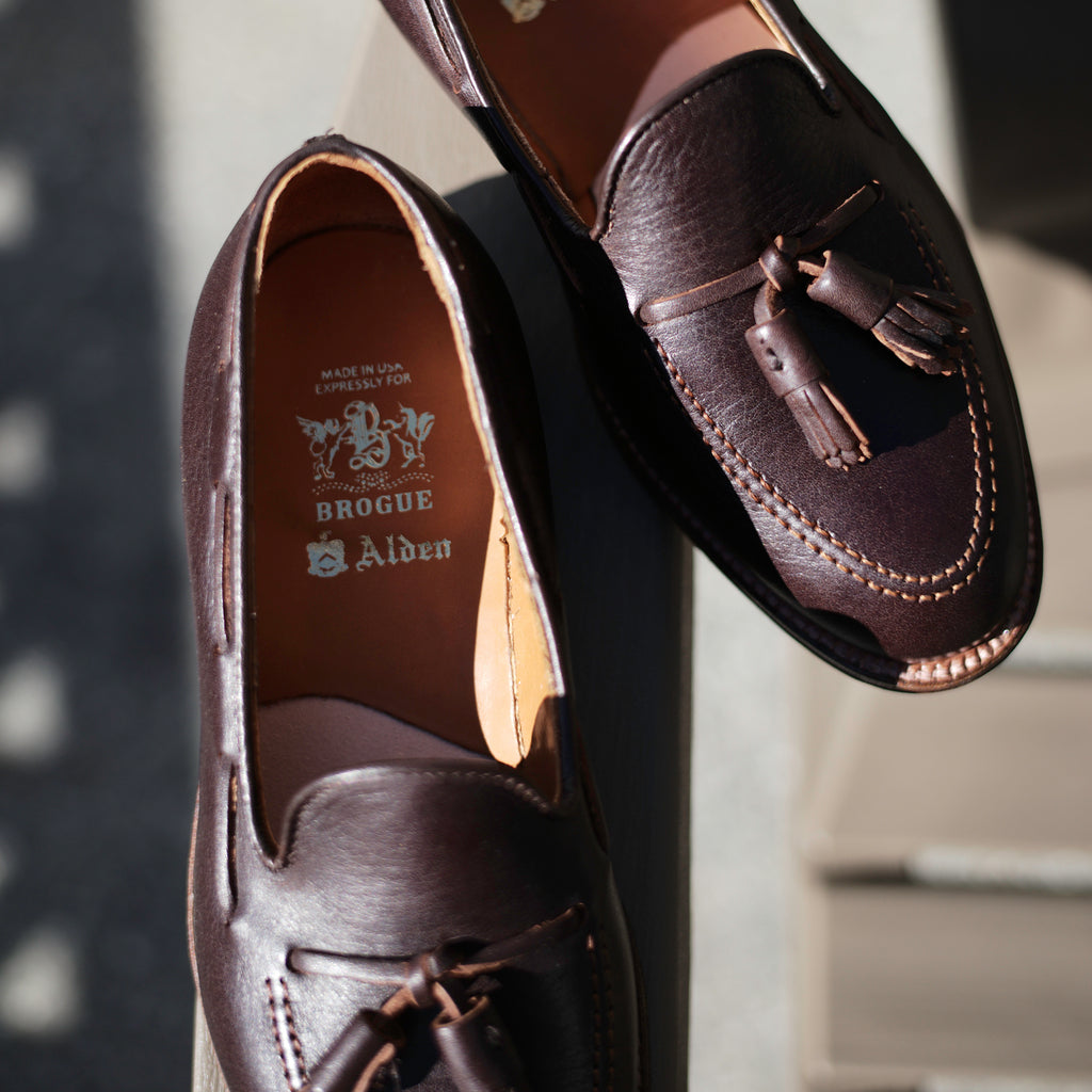 Alden x Brogue Derain Tassel Loafers