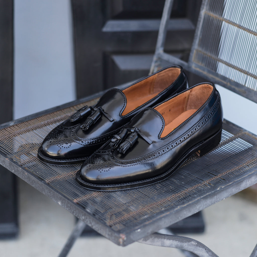 Alden x Brogue Byron Long Wing Tassel Loafer