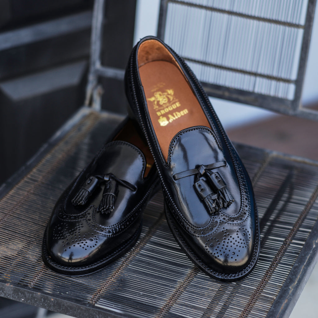 Alden x Brogue Byron Long Wing Tassel Loafer