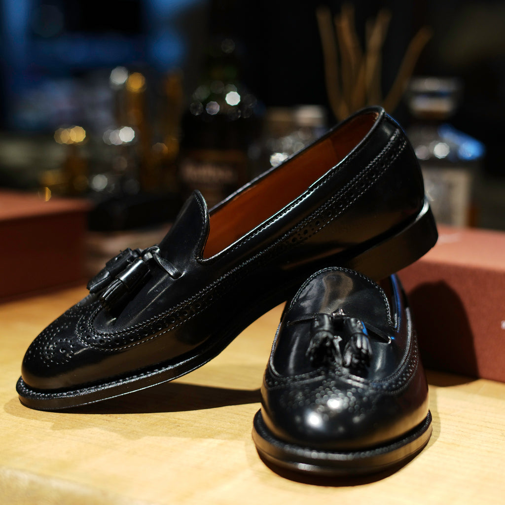 Alden x Brogue Byron Long Wing Tassel Loafer