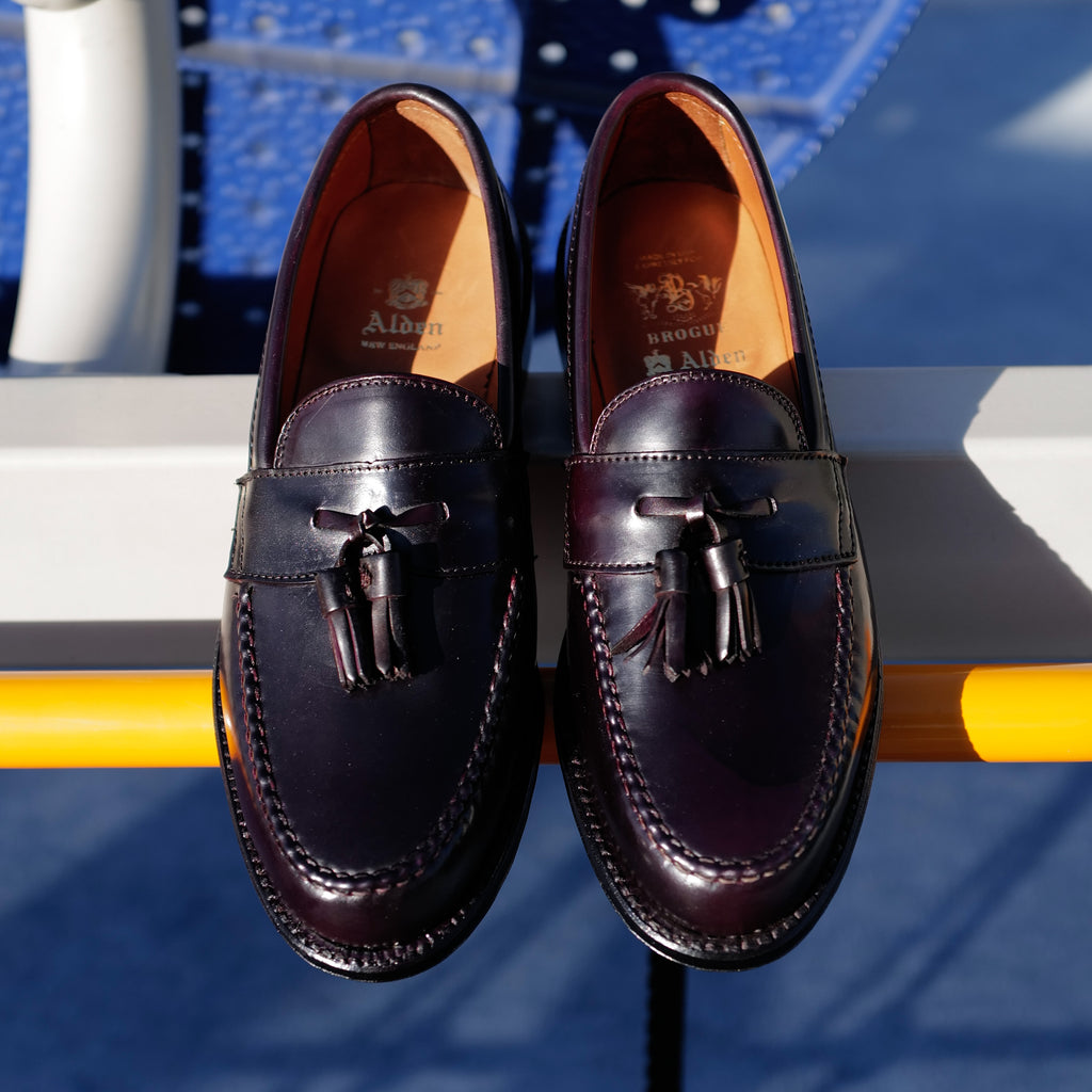 Alden x Brogue Handsewn Mocc Tassel Loafer