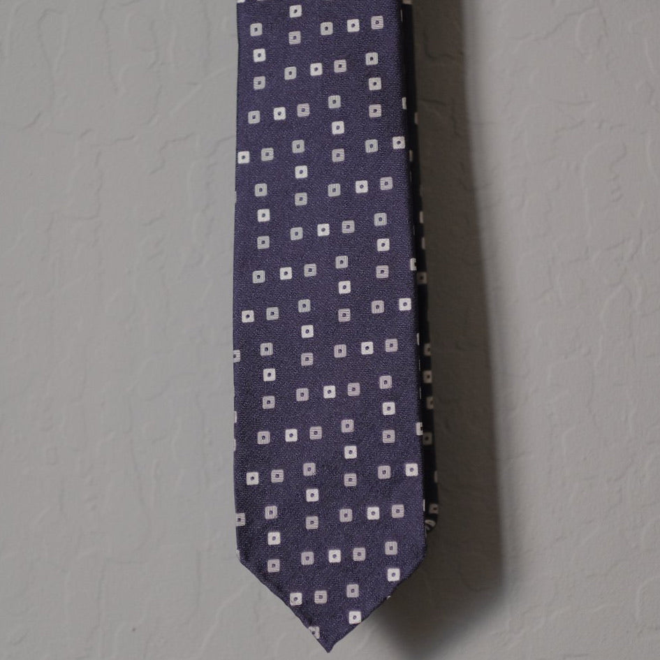 Drake's Small Cubes Print Tie