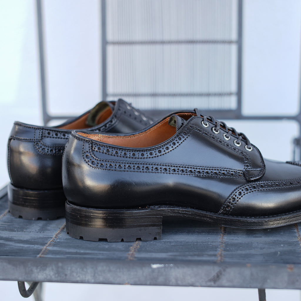 Alden x Brogue Masamune Blucher (Black Shell)