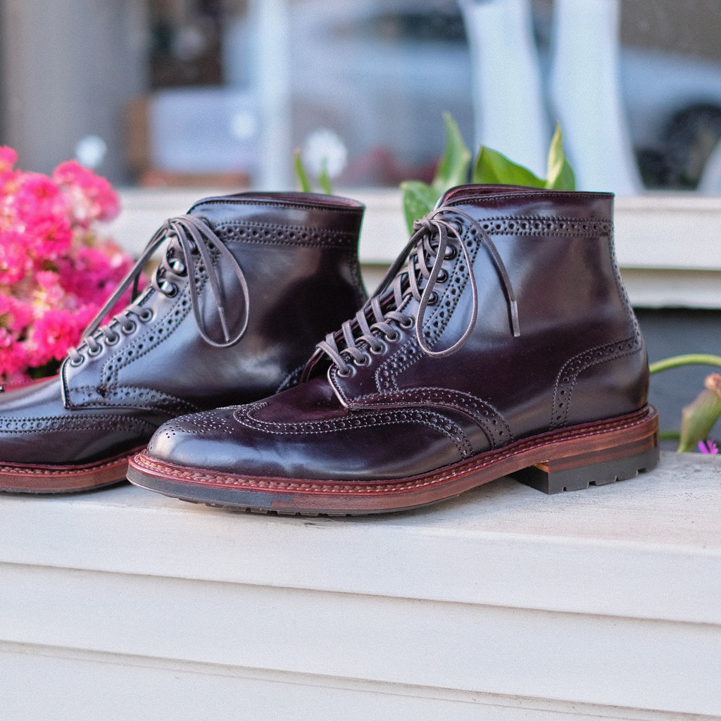 Alden x Brogue Wing Tip Boot