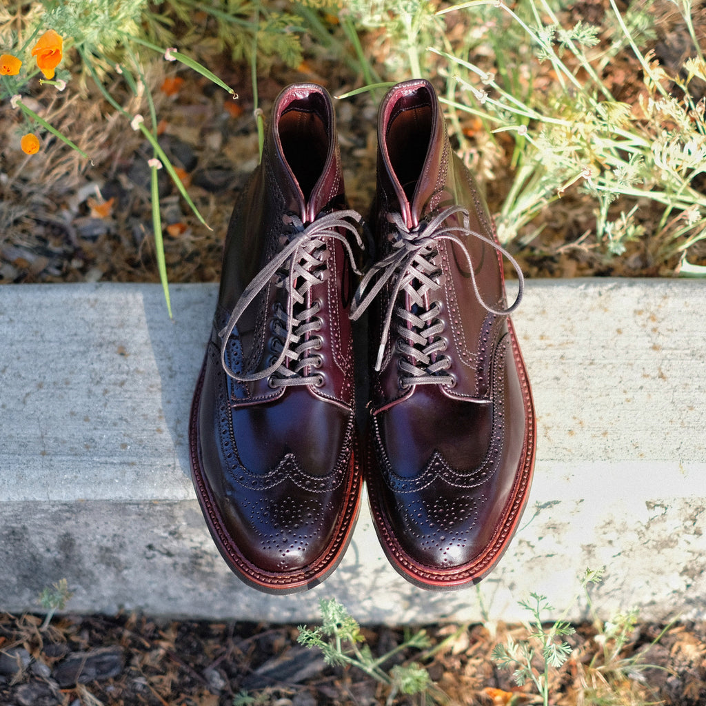 Alden x Brogue Wing Tip Boot